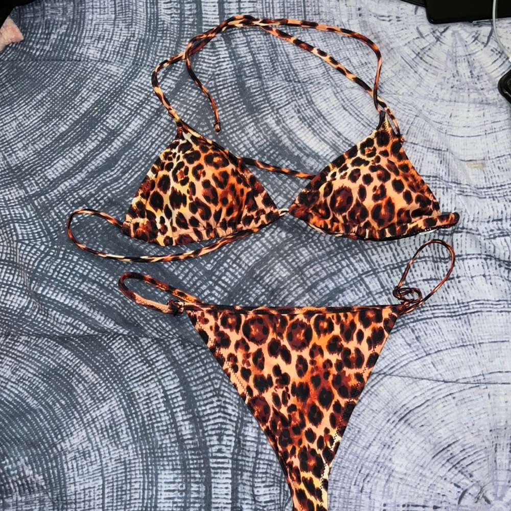 Animal print bikini